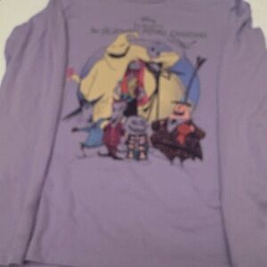 Disney Nightmare Before Christmas Purple Long Sleeve Shirt